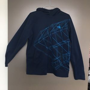 Navy North Face hoodie - L