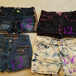 Girls jean shorts