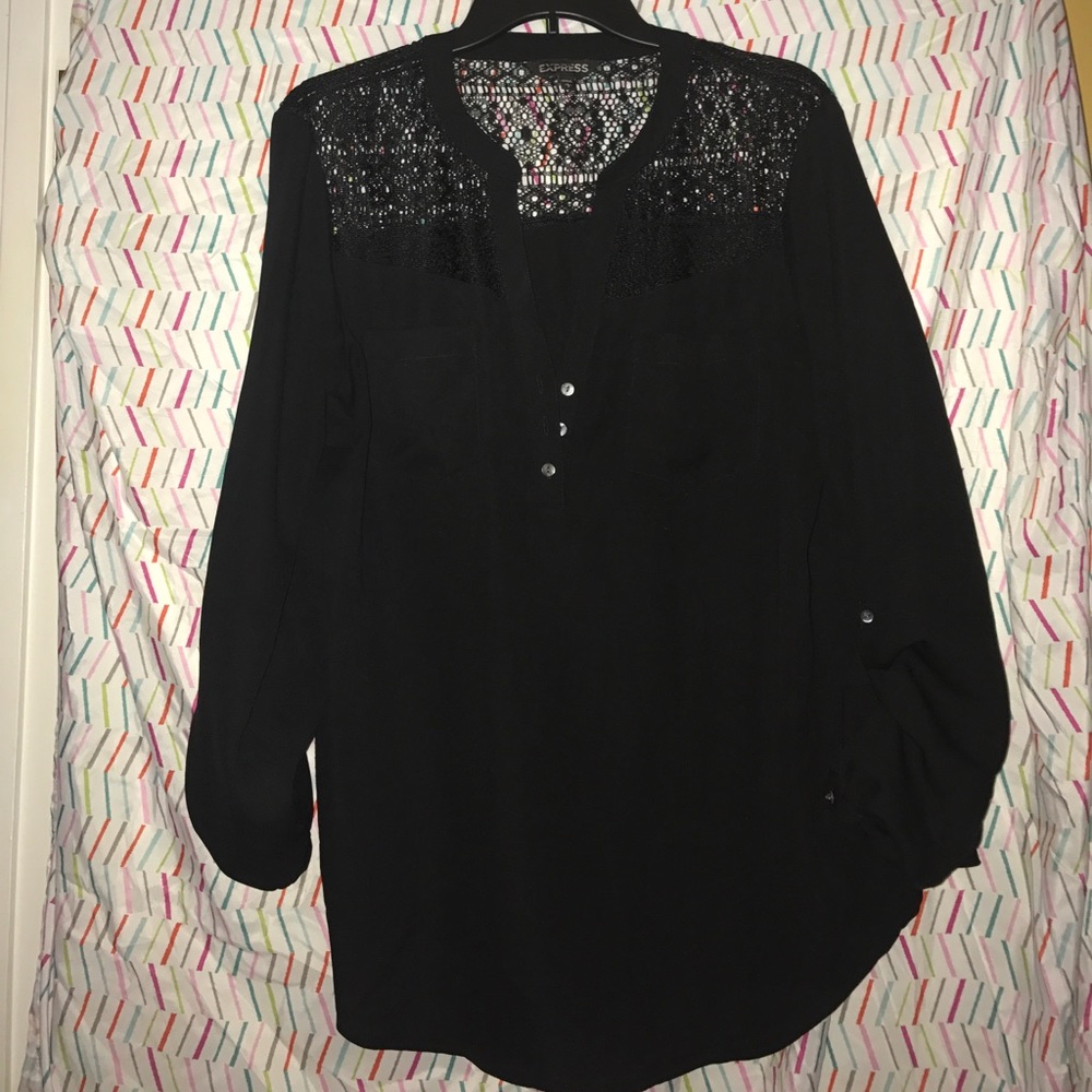 Express black blouse