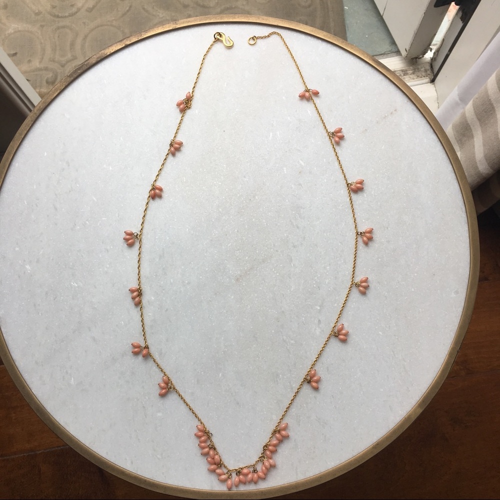 ✂️Gold and coral long necklace