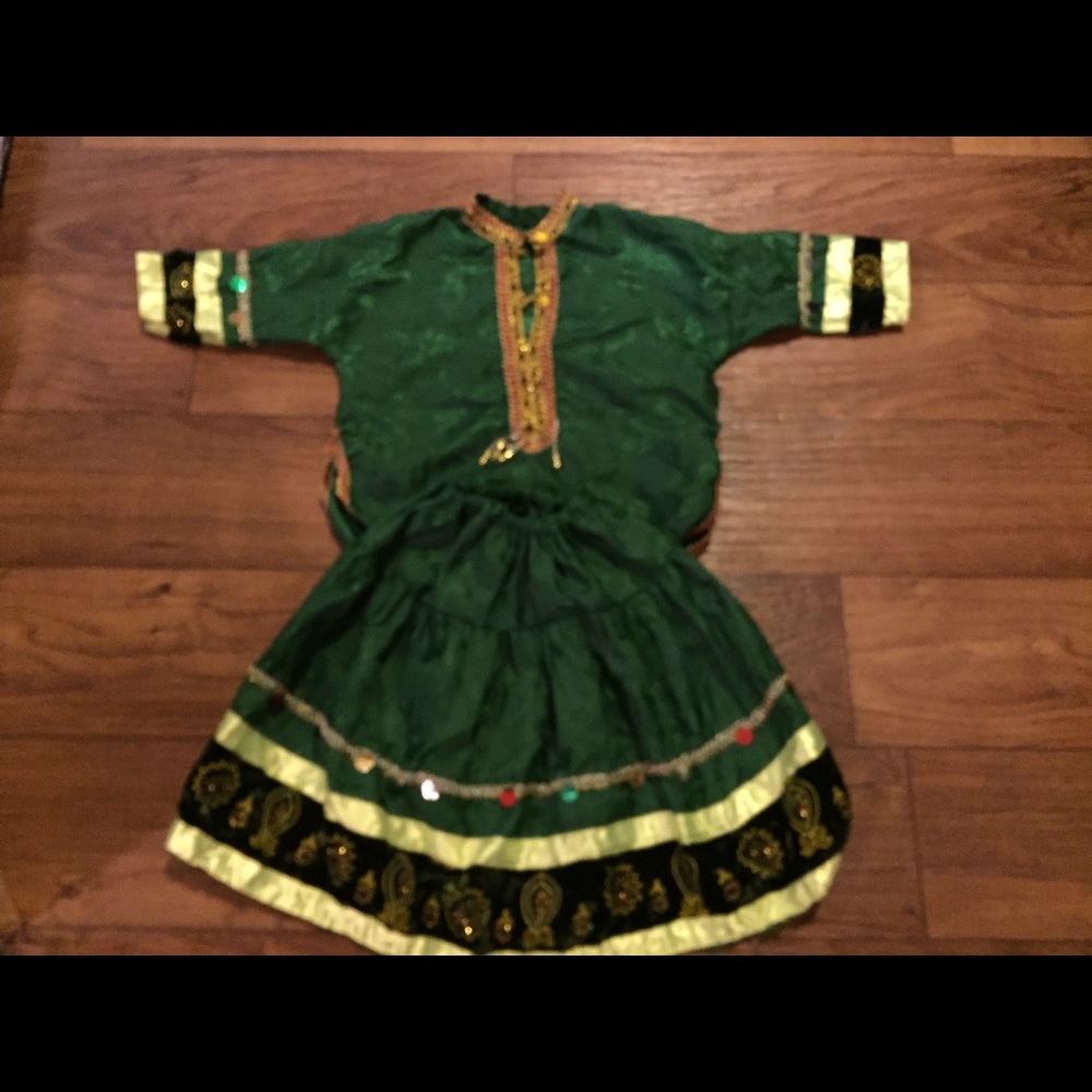 Traditional girls Middle Eastern outfit