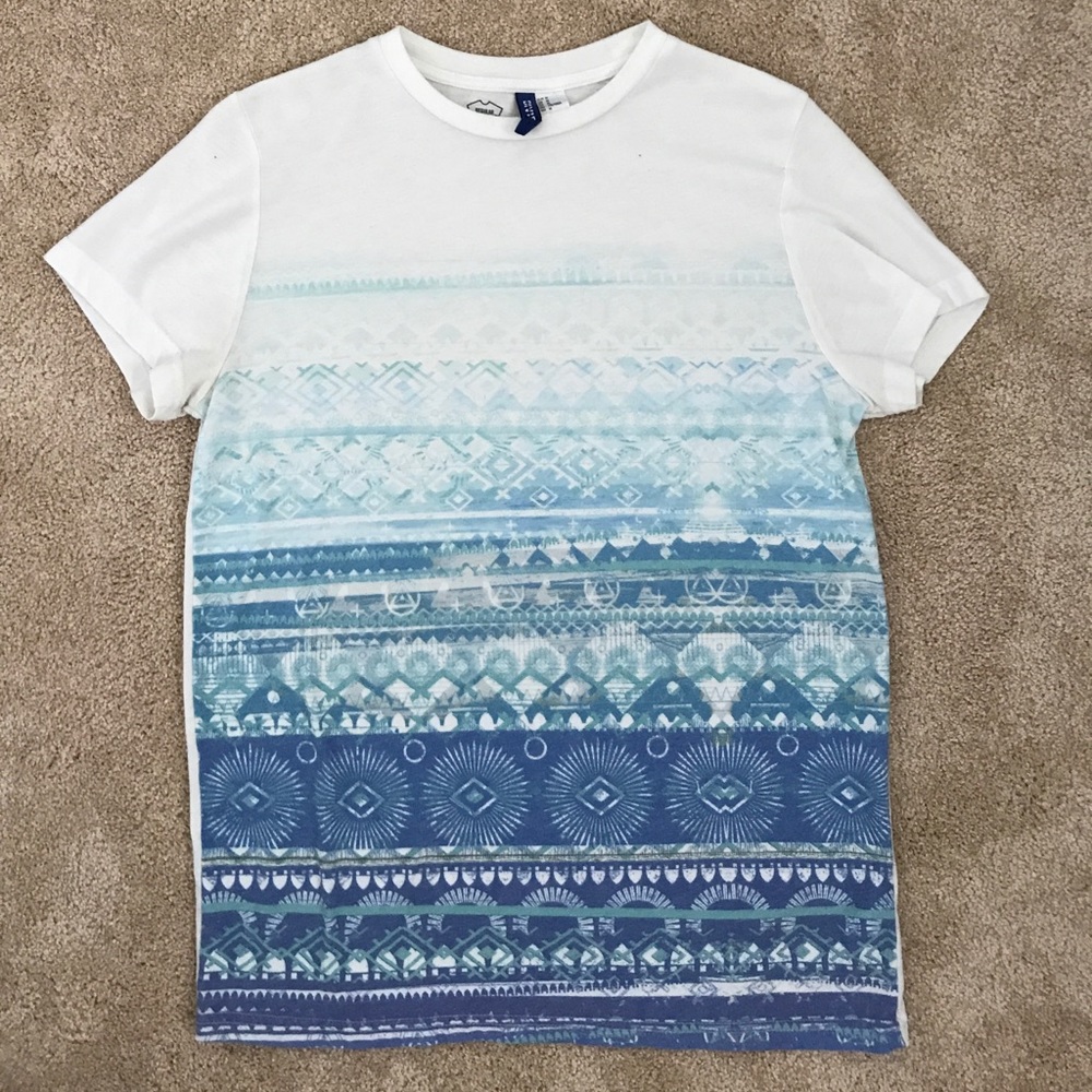 Blue Graphic Aztec Shirt