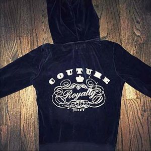 Juicy couture velvet zip up