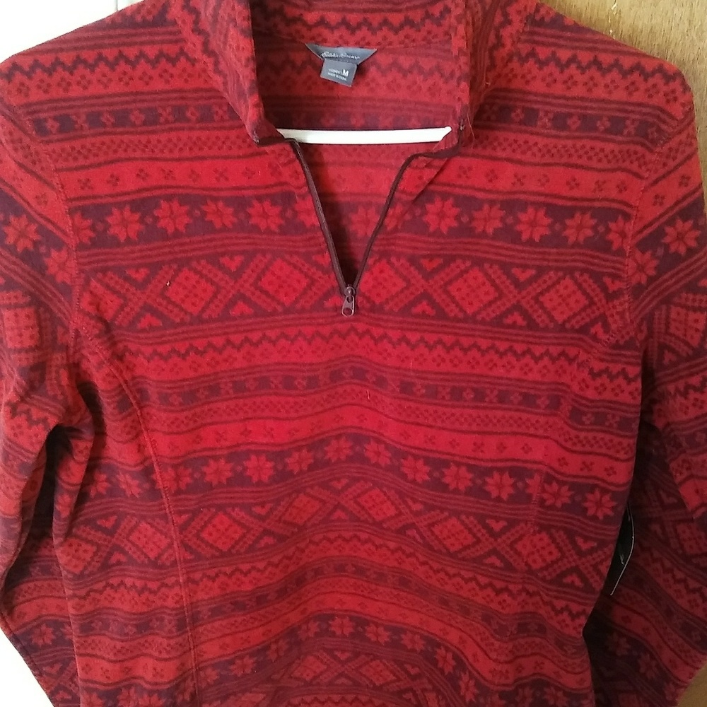 New Eddie Bauer half zip fleece sweater