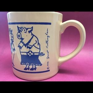 Vintage Janet Nottingham Pig Coffee Mug