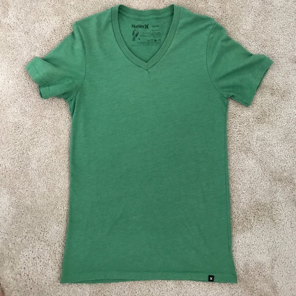 Men's Hurley Green V-Neck