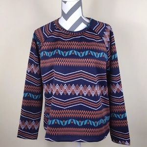 ZaraTrafaluc Blue Poly Knit Sweat Shirt