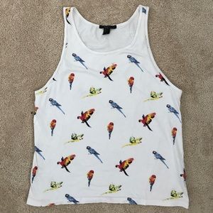 Men's Parrot Tropical Island Tank top
