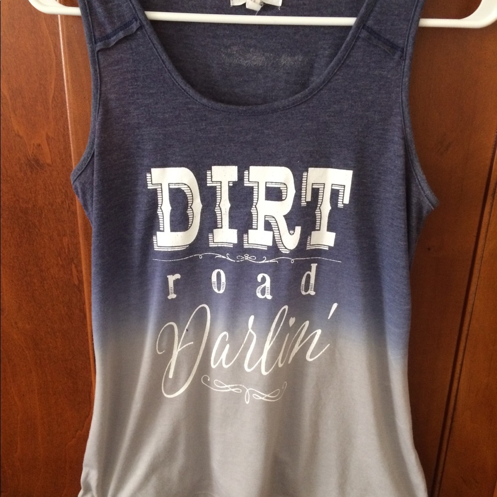 Blue Ombré Dirt Road Darlin' Tank