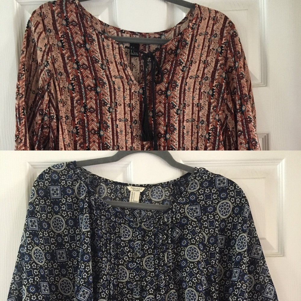 Forever21 pattern shirt bundle