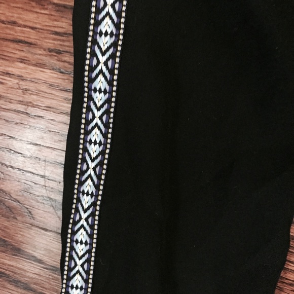 Black Chiffon Blouse with Embroidery - Picture 3 of 3