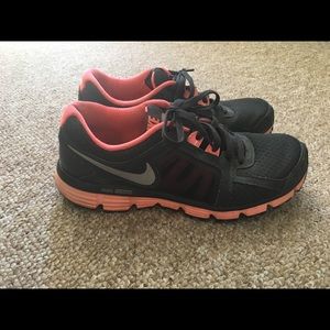 Nike Dual Fusion Sneakers Gray Orange Women's 10