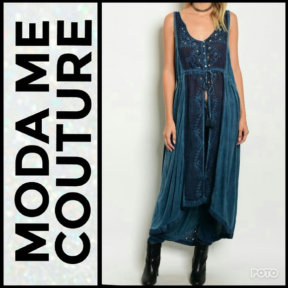 BOHO BLUES TOP - Picture 2 of 3