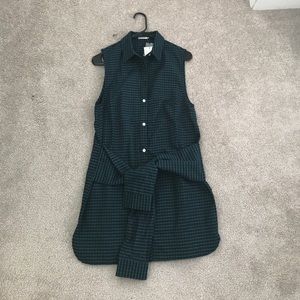 Tobi plaid Button up wrap dress