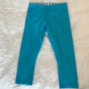 Lululemon wunder under crops size 6