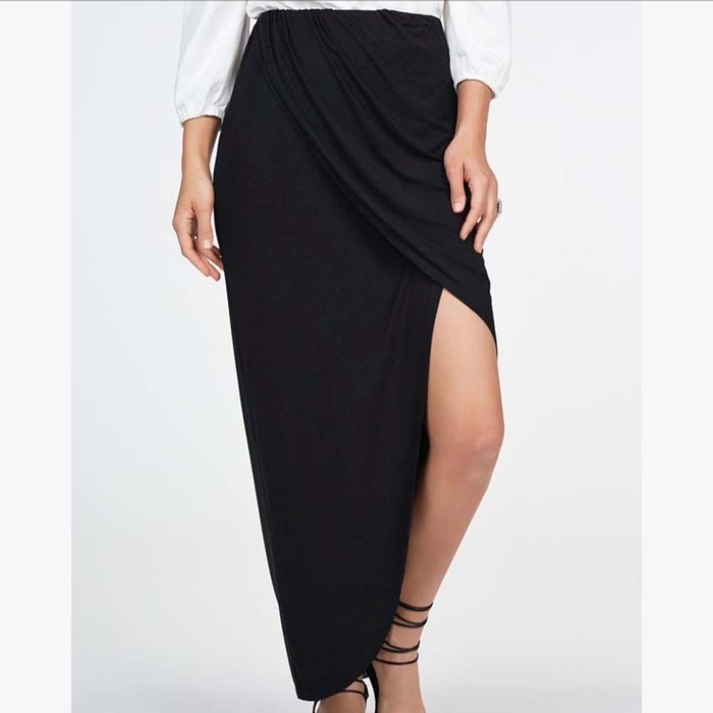 JustFab Maxi Wrap Skirt