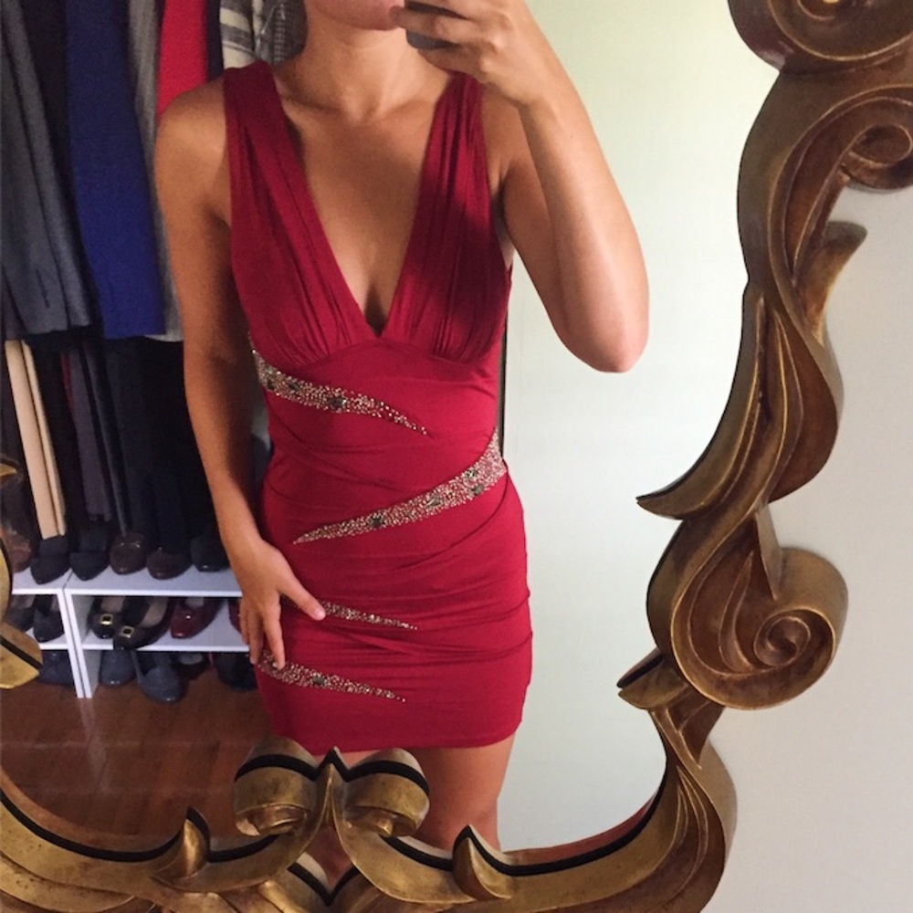 Red Fitted Dress