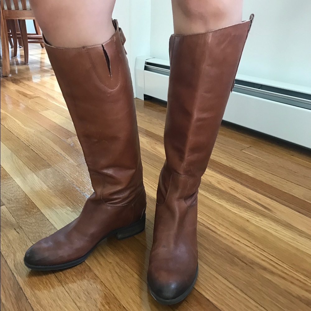 Sam Edelman knee-high medium brown riding boots