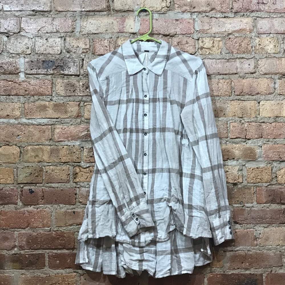 Peppy in Plaid Button Front Shirt from Free People