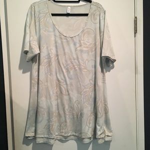 2x LuLaRoe perfect tee - light blue print