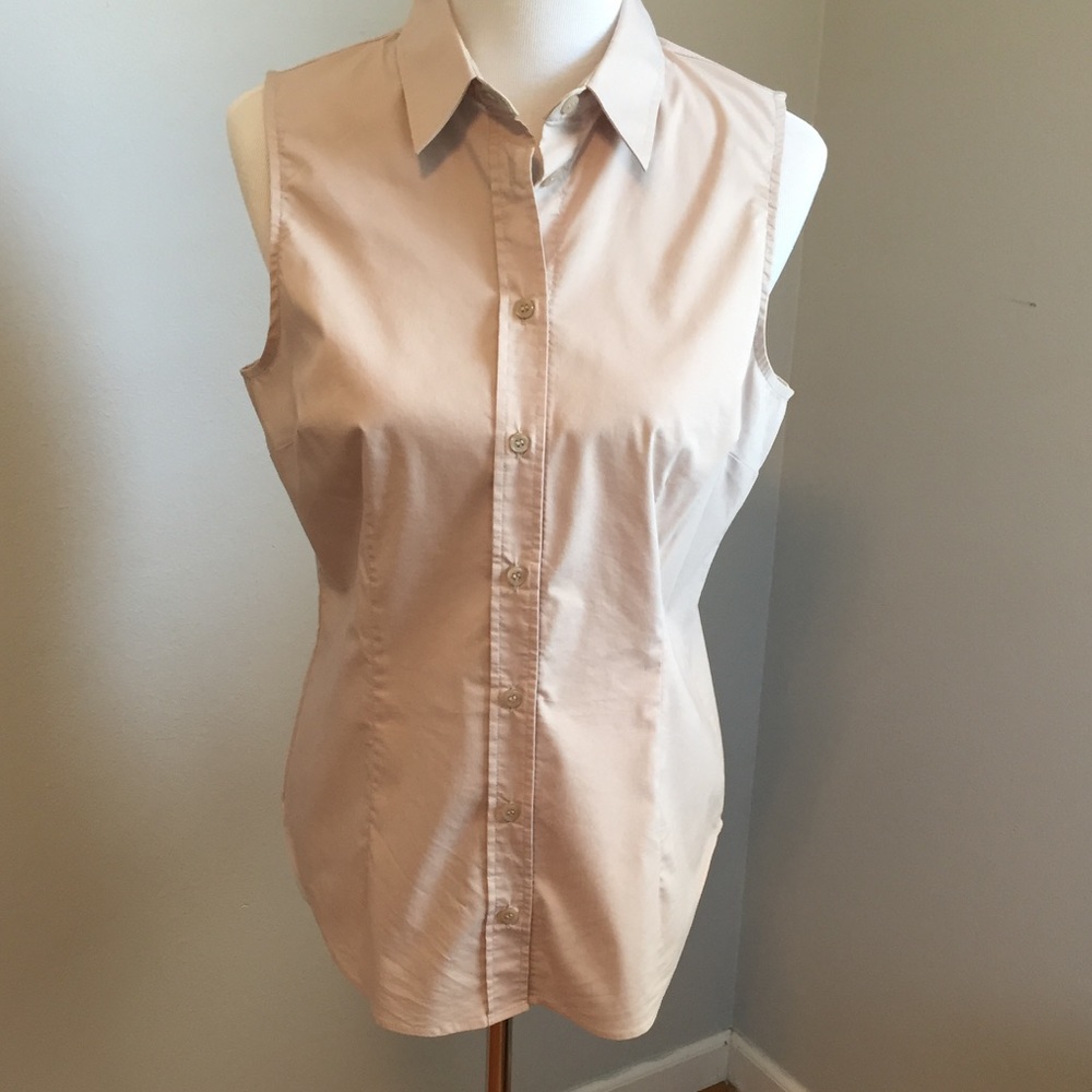 New York & Company fitted sleeveless shirt
