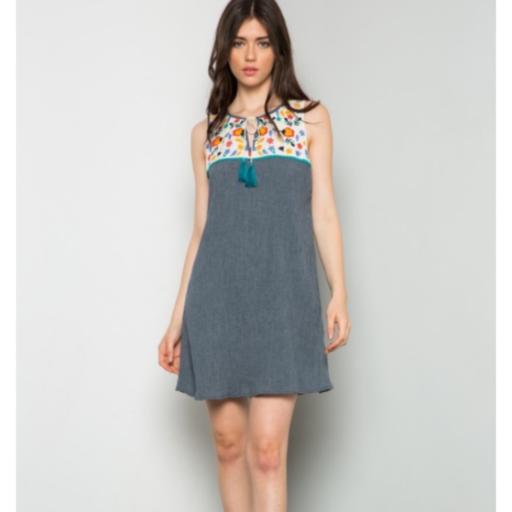 Embroidered Detail Dress