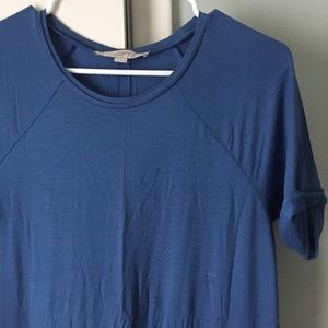 Loft Blue Midi T-shirt Dress