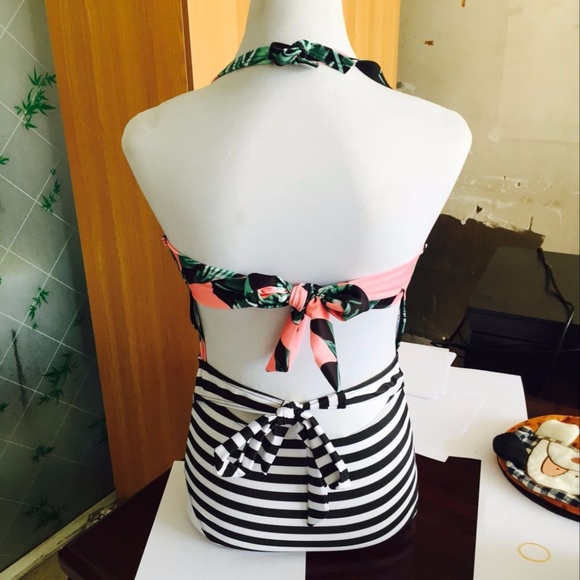 Floral swimming suite one piece sw261 - Picture 4 of 4