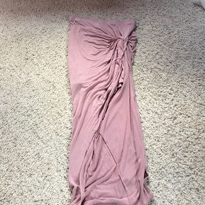 Rue 21 tight pink high low skirt