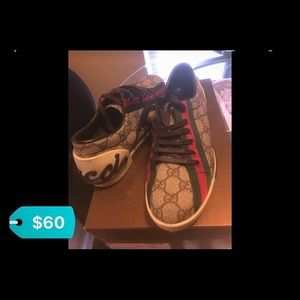Ladies gucci sneakers. Fair condition.