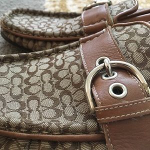 *VINTAGE* Square Toe Coach Loafers