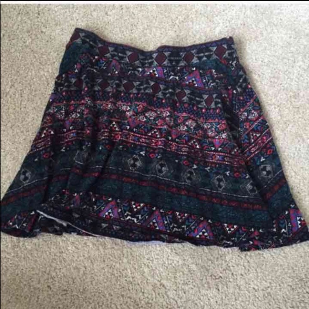 NWOT Tribal Print Skater Skirt