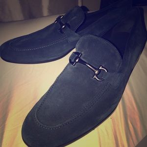 Ferragamo Flori 2 Bit Loafer Blue  size 13