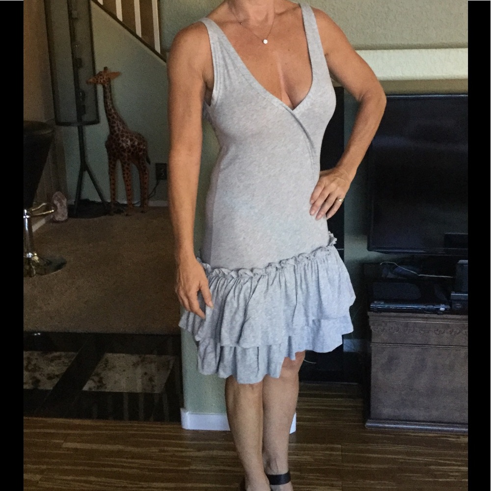 Marc Jacobs sweatshirt ruffle dress