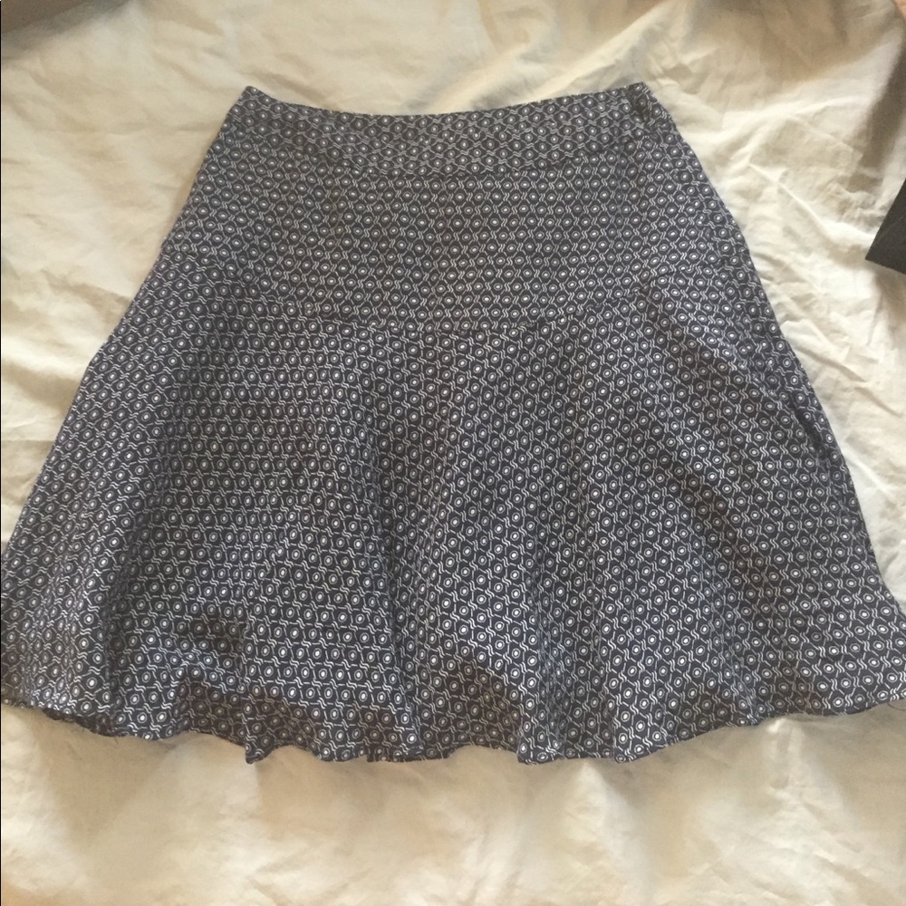 Jack Wills patterned blue circle skirt