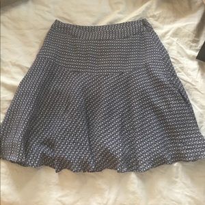 Jack Wills patterned blue circle skirt