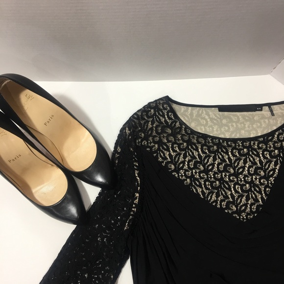 SALE🛎🛎L.A.M.B NEW BLACK LACE COCKTAIL DRESS - Picture 4 of 6
