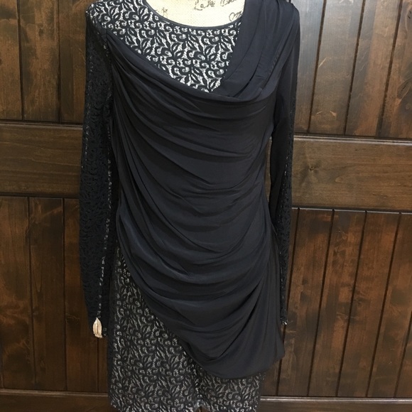 SALE🛎🛎L.A.M.B NEW BLACK LACE COCKTAIL DRESS - Picture 6 of 6