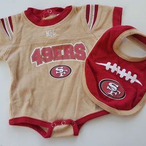 SF 49er Onesie and Bib