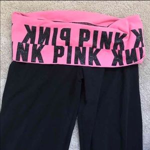 NWOT VS Pink Bootcut Yoga Pants