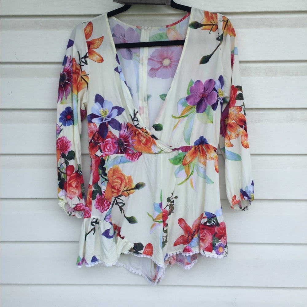 Long sleeve romper