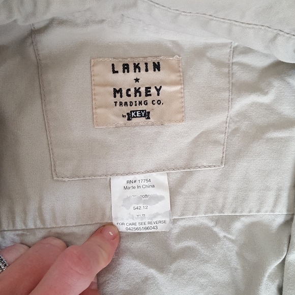 《Key's Lakin McKey 》Khaki Button Down long sleeve - Picture 4 of 6