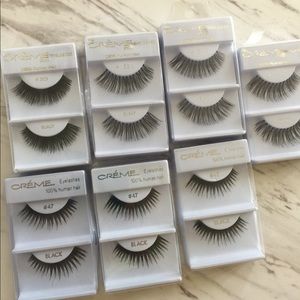 7 Pairs 100% Human Hair False Eyelashes