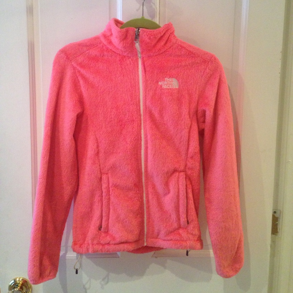 Coral north face jacket