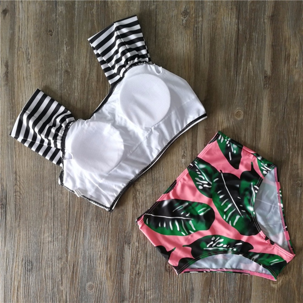 Floral High Waisted Bikini Set SW260 - Picture 3 of 3