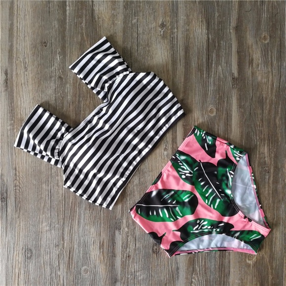 Floral High Waisted Bikini Set SW260 - Picture 2 of 3