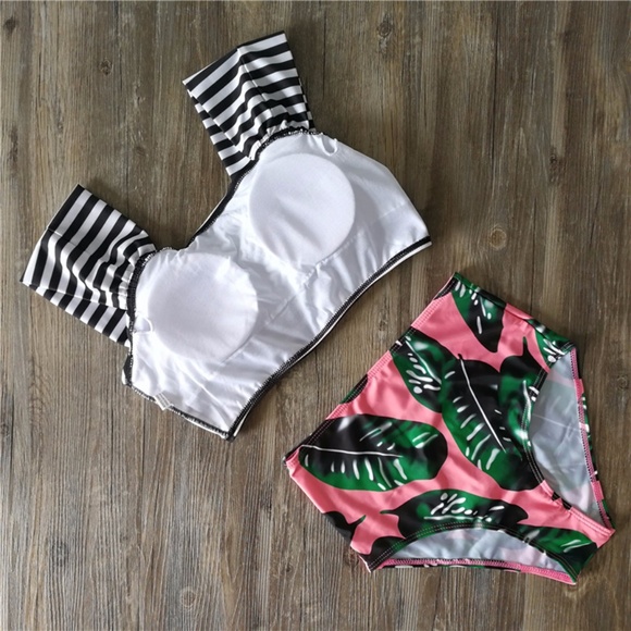 Floral High Waisted Bikini Set SW260 - Picture 3 of 3