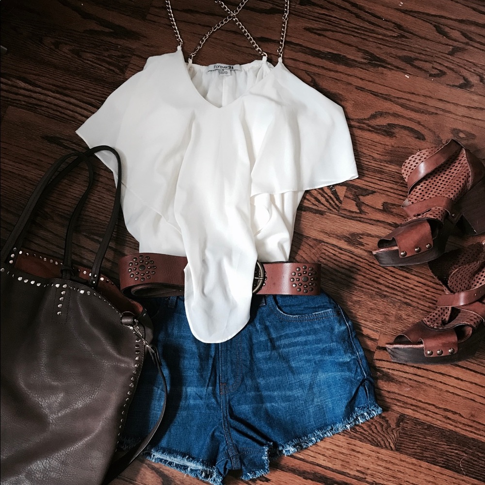 Forever 21 Chain Strap Top