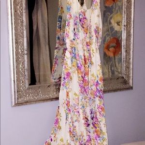 Floral high low summer dress