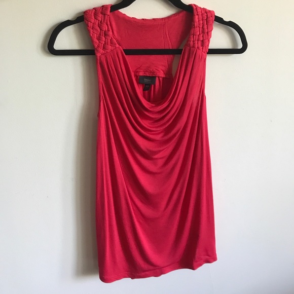 ✨Mossimo✨Cowl Neck Tank Top Woven Shoulders & Back - Picture 5 of 7